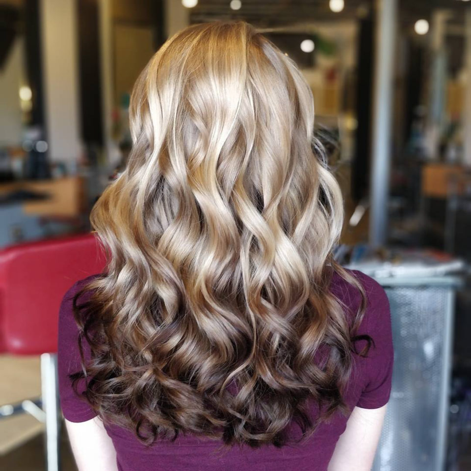 Reverse balayage brunette